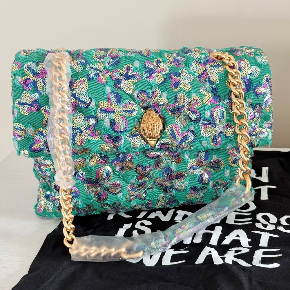 Kurt Geiger Large Kensington Convertible Sequin Shoulder Bag